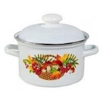 Кастрюля эм. 6,0л цил. 